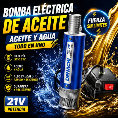 【Bomba de aceite eléctrica】Nueva bomba de aceite con batería de litio Denaqi, 21 V, bomba de aceite y agua de doble uso, batería de litio