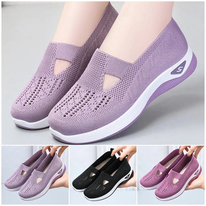 💞【Tallas 35-40】Zapatos casuales para mujer con suela gruesa, antideslizantes, cómodos y transpirables.