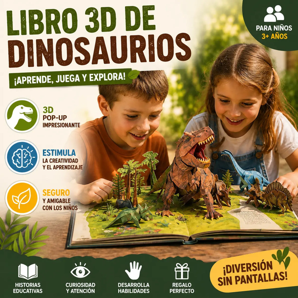 📢📢 ¡50% de descuento! 🦕📖 Enciclopedia interactiva de dinosaurios en 3D