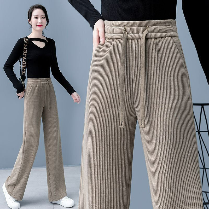 【M-3XL】【40-110KG】Nové dámske elastické voľné nohavice