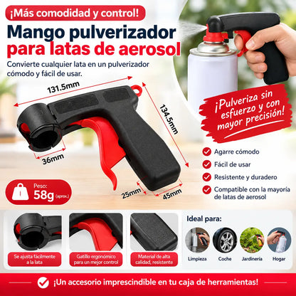 🔥🎨🔧 Mango Auxiliar para Botes de Pintura en Spray | Empuñadura Ergonómica para Pintar Coches, Paredes y Proyectos DIY