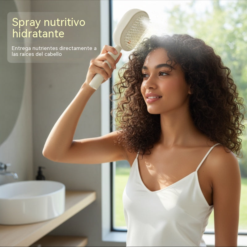 Cepillo eléctrico con pulverizador y masaje para el cabello ✨🔥
