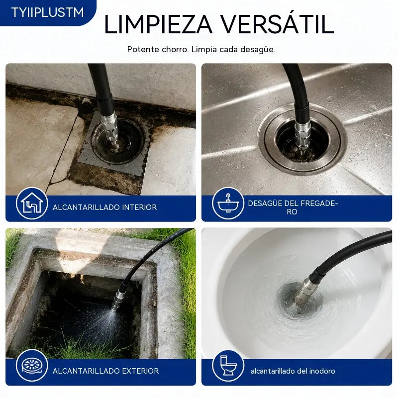 【2 pieza】Boquillas de alta presión para el lavado y la limpieza de tuberías, acoplamientos de conexión rápida para máquinas de lavado de coches/tuberías de agua.