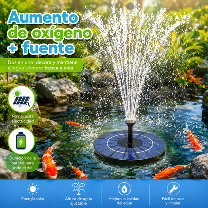 【Diámetro 13 cm】💥Fuente de agua alimentada por energía solar