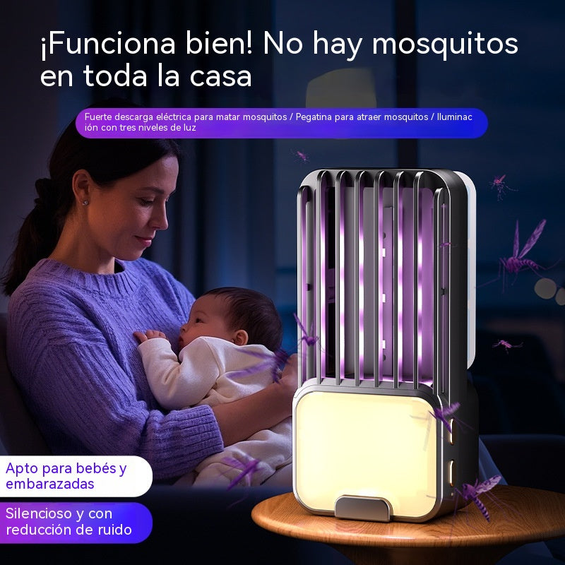 Lámpara eléctrica antimosquitos 3 en 1 con luz nocturna