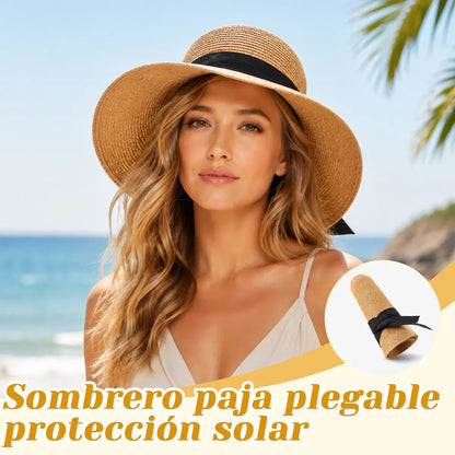 👒☀️ Sombrero de Playa Plegable para Mujer | Protección UV & Estilo para Todo el Verano