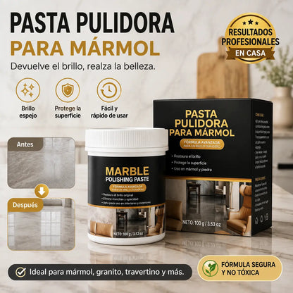 🥳 🔥¡Dos botellas por 27 euros!✨ Pasta pulidora de mármol – elimina arañazos, restaura el brillo y protege la superficie en solo 2 minutos 🛡️