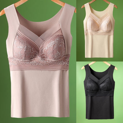 【3 piezas】【40-100 kg】Ropa interior de encaje de terciopelo de ganso de otoño e invierno, espalda hermosa, accesorios para fruncir el pecho, prevención de la flacidez del pecho