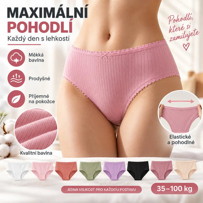 💖(Kupte 8 a získejte 8 zdarma) Poslední den s 50% slevou: Voděodolné antibakteriální kalhotky s vysokým pasem