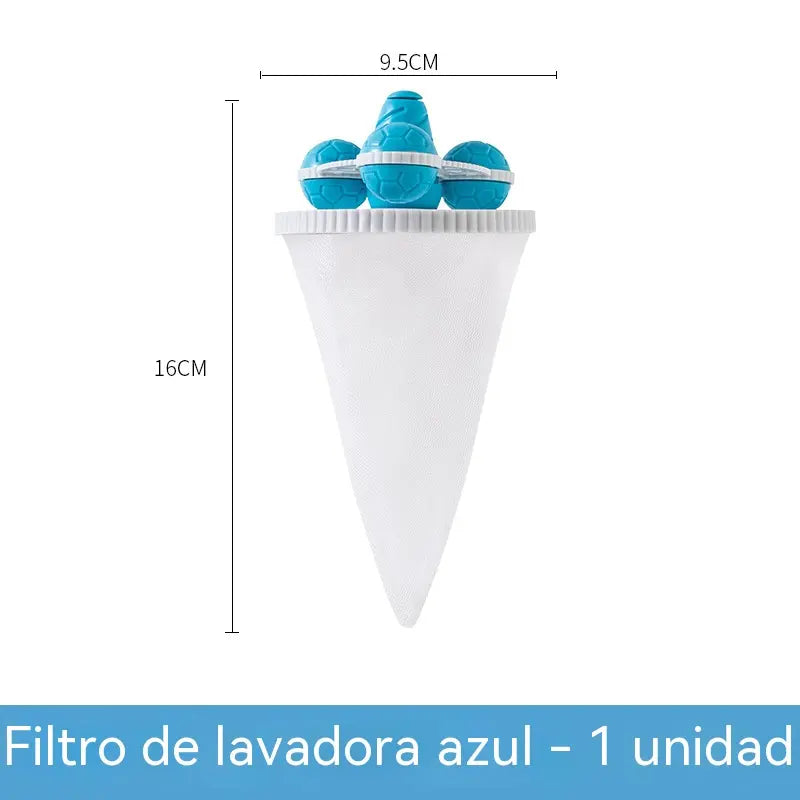【6 piezas 】 Filtro Flotante para Lavadora – Atrapa Pelusas, Cabellos y Pelos de Mascota en Cada Lavado