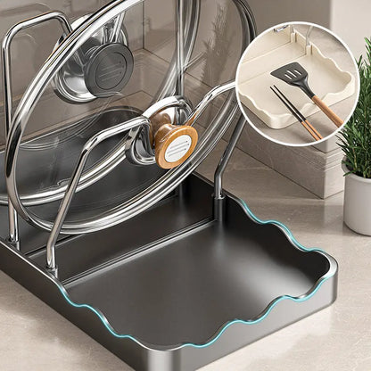 🔥 ¡50 % DE DESCUENTO! 🏠Tapa multifuncional para ollas y soporte para tablas de cortar