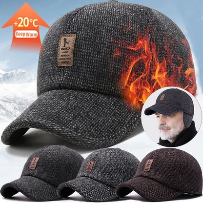 🎉⏰Oferta por tiempo limitado:😎Nueva gorra de béisbol cálida para hombre, con protección para las orejas