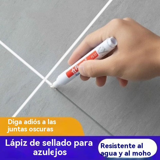 ✨【2 piezas】Bolígrafo reparador de lechada de azulejos: elimina el moho y cubre las grietas 🏠🎁