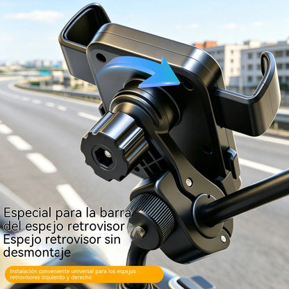 🚴 Soporte para teléfono de motocicleta con agarre seguro