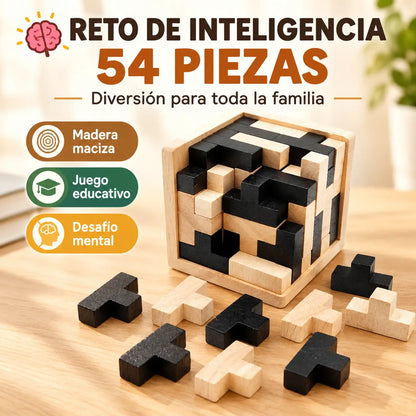 🧠✨ 🎁Juego de rompecabezas de juguete de inteligencia de madera