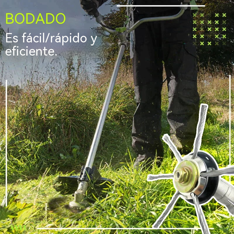 ⏰Oferta por tiempo limitado🔥 Cabezal de corte reemplazable para cortacésped/desbrozadora - cabezal de corte de acero para cortar césped 🌿✂️⚙️