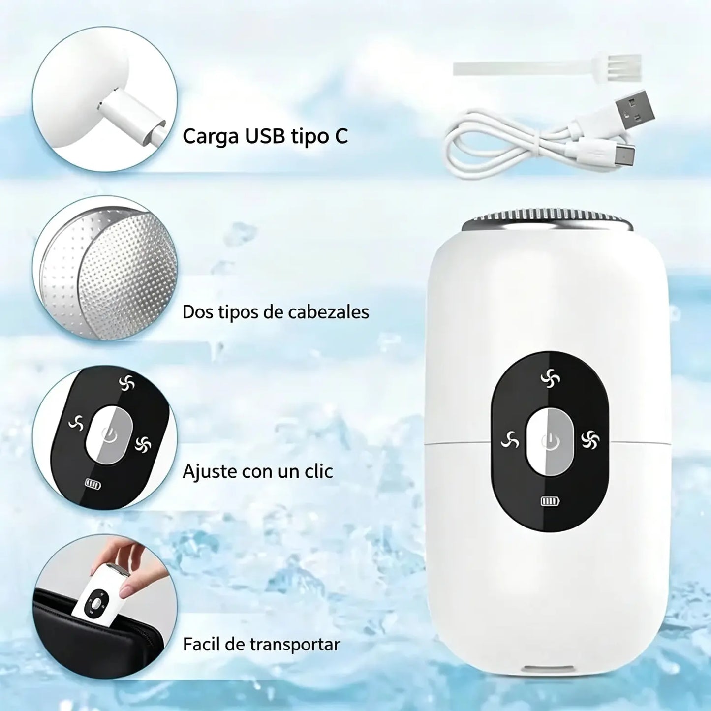 Nueva rueda eléctrica compacta 5 en 1 para pedicura automática.
