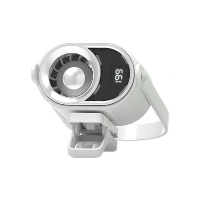 🌀 Ventilador manos libres con pantalla LED, clip integrado y 199 niveles de ajuste