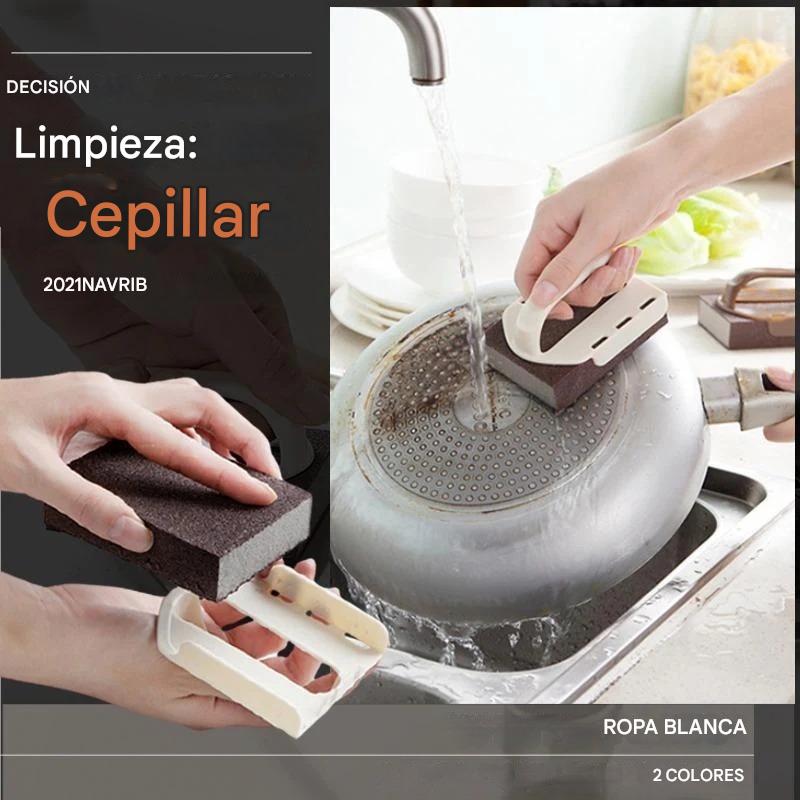 【4 mangos + 12 cepillos】 😆😆Cepillo quitamanchas y limpiador