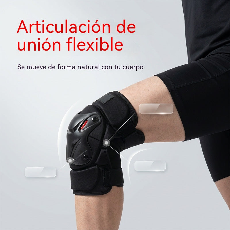 🏍️ ¡Aprovecha ahora con un 40% de descuento! 🛡️ Juego de rodilleras y coderas para motocicleta – Resistentes a los impactos, correas ajustables y forro transpirable – Protección esencial para conducir, patinar o andar en bicicleta 💪