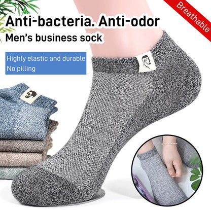 🔥🧦【10 pares】(Tallas 35-48) Calcetines cortos transpirables y resistentes al olor para hombre, nuevos para el verano