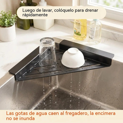 🔥Escurridor de fregadero que ahorra espacio
