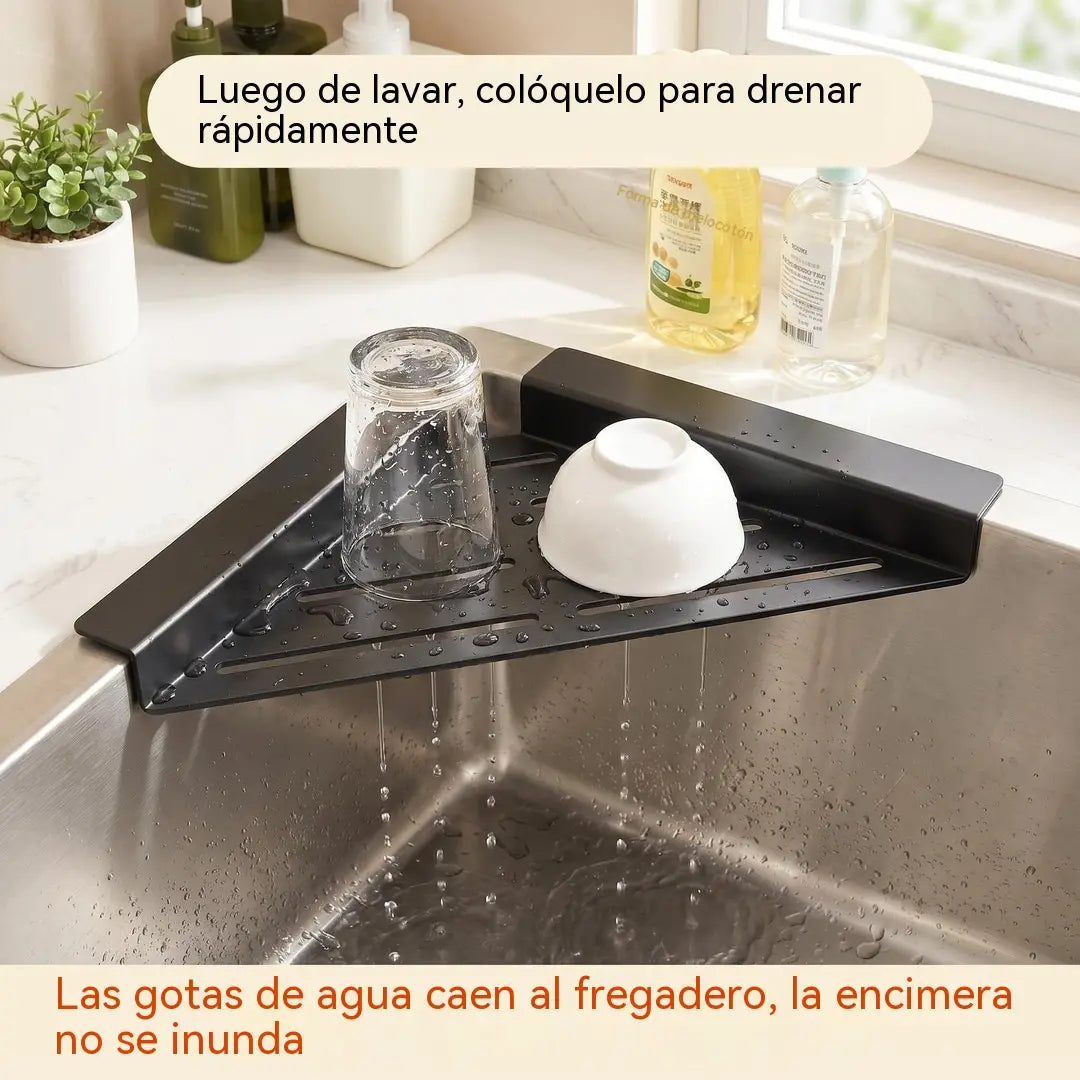🔥Escurridor de fregadero que ahorra espacio