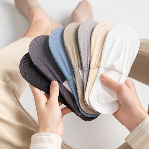 🔥✨【Último día con 50 % de descuento】🛒【10 pares】 Calcetines invisibles para hombre