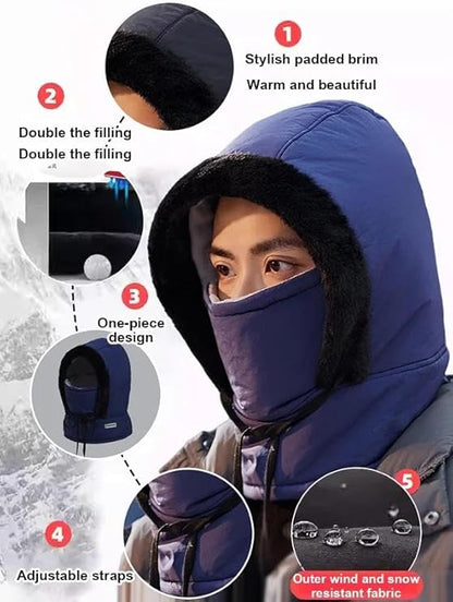 🔥【50%OFF】🧢Gorra de invierno cortavientos con forro polar