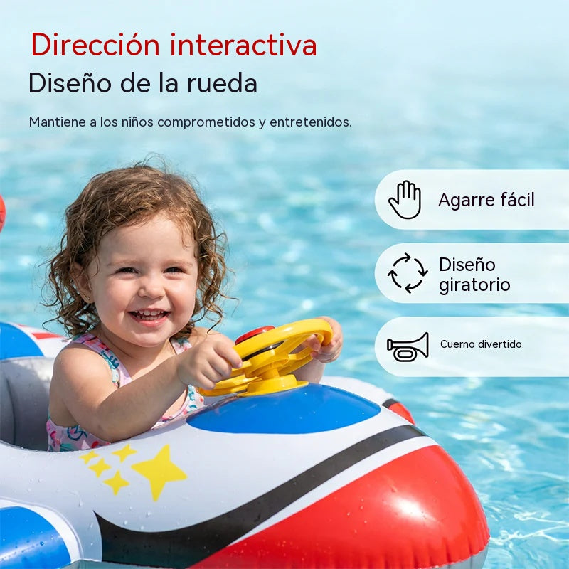 🌊 Flotador hinchable apto para niños de 1 a 5 años.