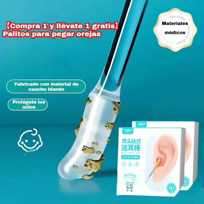 👂✨Nuevo palito de limpieza de oídos de doble cabeza especialmente diseñado