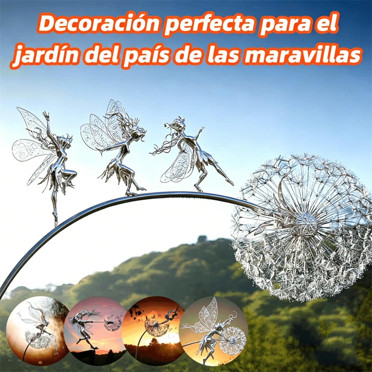 🌈🌈Decoración perfecta para el jardín del país de las maravillas - Danza de los espíritus traviesos