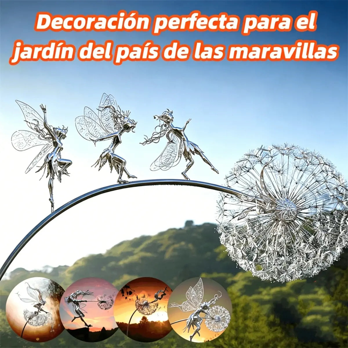 🌈🌈Decoración perfecta para el jardín del país de las maravillas - Danza de los espíritus traviesos
