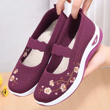 【36-41】Zapatos cómodos, transpirables y antideslizantes para personas de mediana edad y mayores.