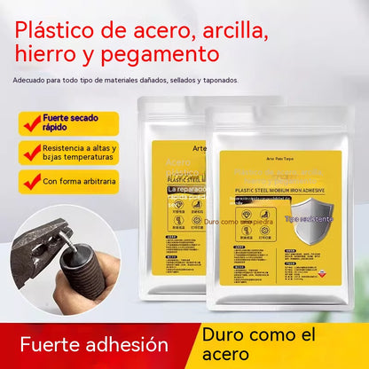 💥💥【160 g】Pegamento reparador de alta resistencia para fundición, metal, cerámica, muebles, plásticos, acero y hierro.