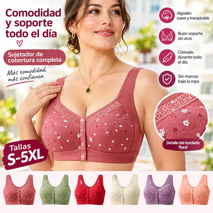 💕【Paquete de 2 unidades】Sujetador de encaje de talla grande, cómodo, nuevo y mejorado (49 % de descuento)