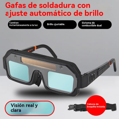 🕶️ Gafas de soldar con oscurecimiento automático: protegen contra la luz intensa, ofrecen doble protección y resguardan frente al deslumbramiento y los rayos UV.