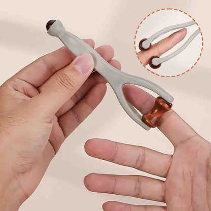 🎁【Compra 1 y llévate 1 gratis】🌿 Masajeador de dedos de madera maciza: Los rodillos de madera natural ayudan a desbloquear los meridianos articulares y a aliviar la fatiga de las manos. 🌿