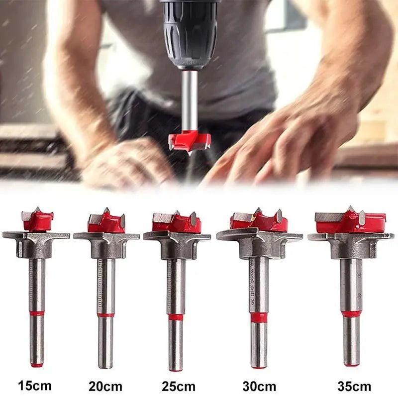 ⚙️【Un juego de 5 piezas】🛠️ Juego de Brocas Forstner Ajustables con Posicionamiento Preciso de Carburo 15-35 mm