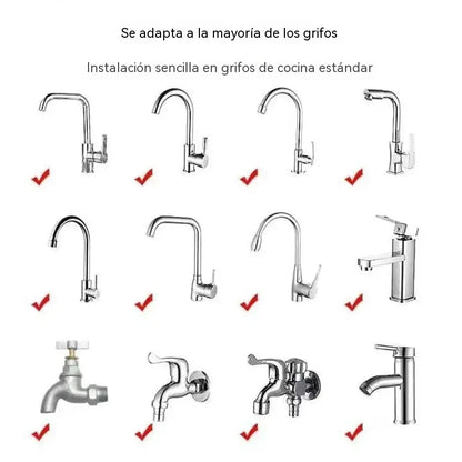 Filtro de agua para grifo giratorio de 360°