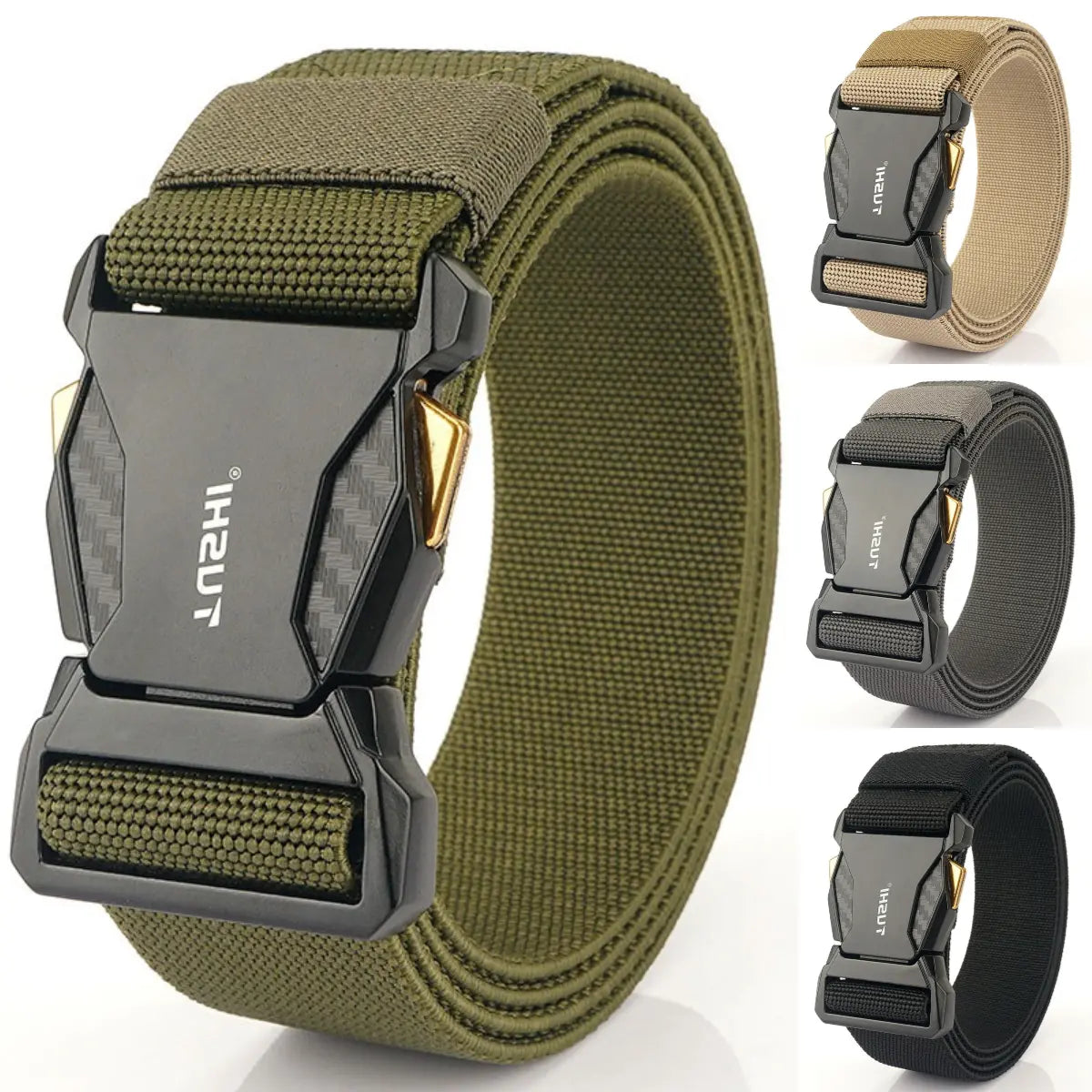 【120cm】Nuevo cinturón elástico alto para hombre（Imprescindibles para hombres）