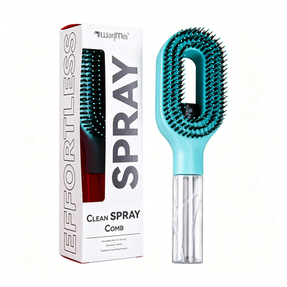 30%OFF🔥Un peine con función de pulverización de un solo botón para evitar eficazmente que el cabello se enrede.