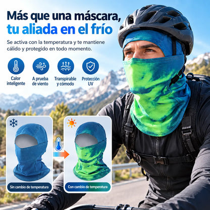 🌡️😎 Pasamontañas Termocrómico que Cambia de Color | Gorro Facial Original y Divertido para Exterior