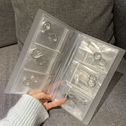 🌟Bolsa de almacenamiento de joyas a prueba de polvo, bolsa de almacenamiento de joyas portátil de PVC transparente