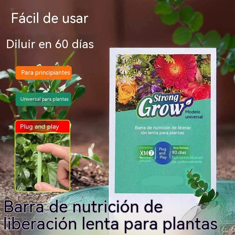 🌱🌱🔥【Compra 100 y llévate 100 gratis】【2 cajas/200 tubos】Abono sólido en barra para flores y plantas, que libera nutrientes lentamente después de ser insertado en el suelo
