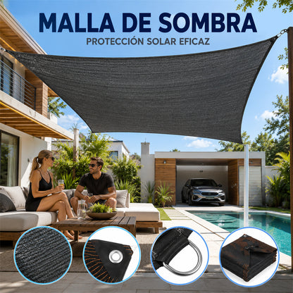【Oferta imperdible】【2*5m】Malla exterior para sombra y aislamiento térmico