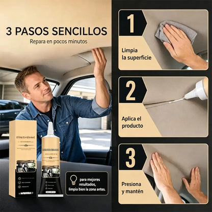 🔥✨【Compra 1 y llévate 1 gratis】Adhesivo de alta resistencia para reparar techos y molduras interiores de automóviles.🚗✨