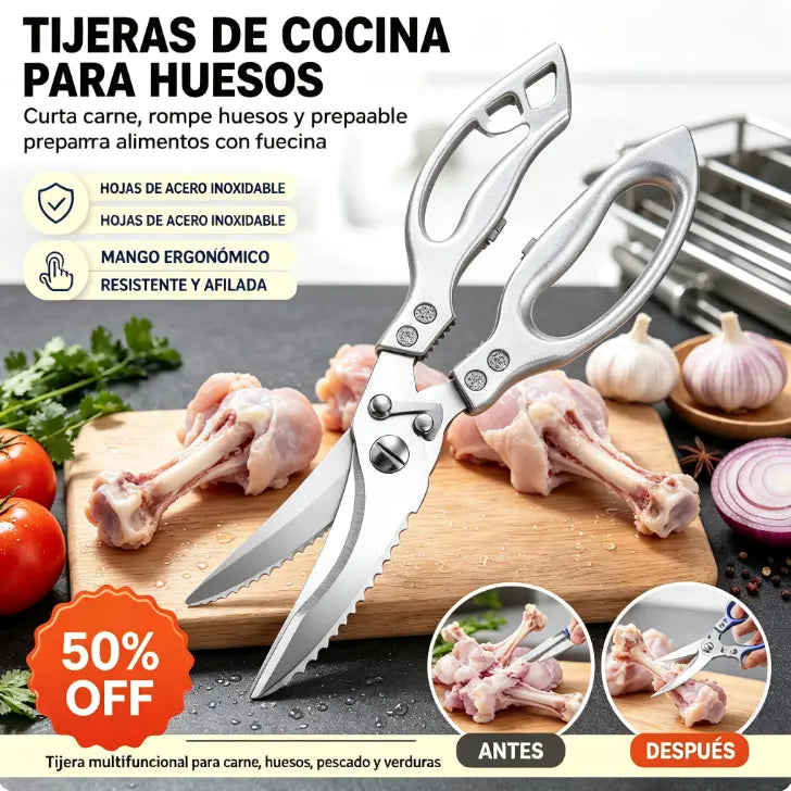 🔥¡OFERTA ESPECIAL! 50% DE DESCUENTO🔥 Tijeras de cocina multifuncionales de alta resistencia