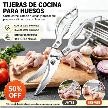 🔥¡OFERTA ESPECIAL! 50% DE DESCUENTO🔥 Tijeras de cocina multifuncionales de alta resistencia