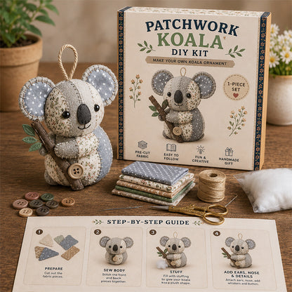 🧵Kit de animales de patchwork DIY – Crea tus propios animales adorables